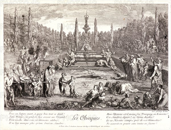 Claude Gillot (French, 1673-1722) and Jean Audran (French, 1667-1756). Birth (La Naissance), ca. 1718-1722. From Life of the Satyrs. Etching and engraving on laid paper. Plate: 258 mm x 344 mm (10.16 in. x 13.54 in.). Third of three states.