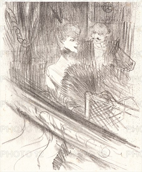Henri de Toulouse-Lautrec (French, 1864 - 1901). Le Baron MoÂ¨ise-Laloge, 1898. From Au pied du SinaiÂ¨. Crayon and spatter lithograph with scraper on wove paper. Sheet: 258 mm x 198 mm (10.16 in. x 7.8 in.). Only state.