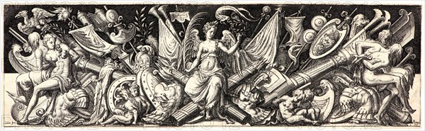 Etienne Delaune (aka Ãâtienne Delaune) (French, ca. 1519 - 1583). Victory (La Victorie). Engraving. First state.