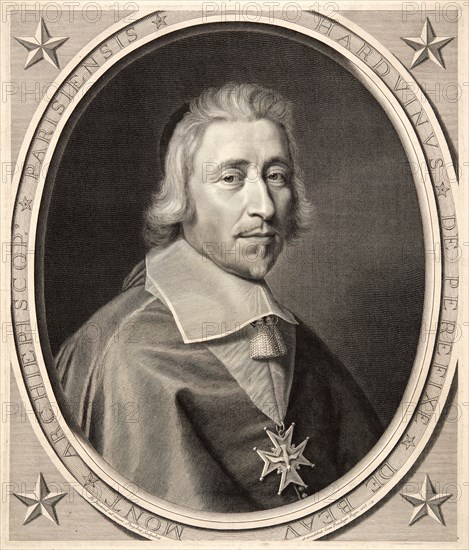 Robert Nanteuil (French, 1623 - 1678). Pérefixe de Beaumont, 1665. Engraving.