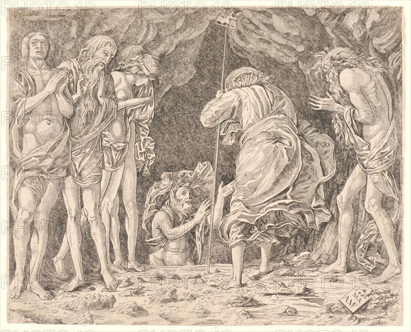 Anonymous after Andrea Mantegna (Italian, ca. 1431 - 1506). Descent into Limbo, 18th century. Engraving and etching on laid paper. Sheet: 218 mm x 273 mm (8.58 in. x 10.75 in.).