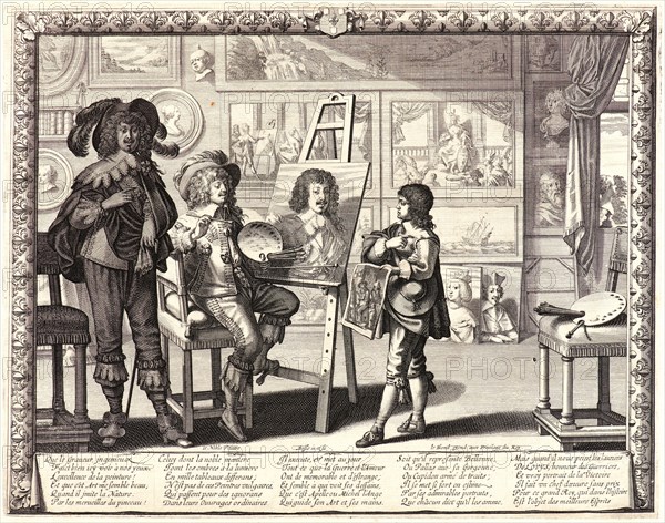 Abraham Bosse (French, 1602-1676). Le Noble Peintre, 1642 (possibly). Engraving.