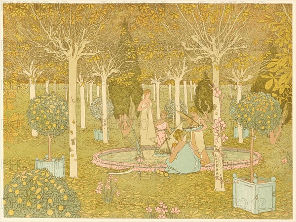 Gaston de Latenay (French, 1859 - 1943). Le Parc, 1897. Color lithograph on wove paper. Sheet: 405 mm x 308 mm (15.94 in. x 12.13 in.).