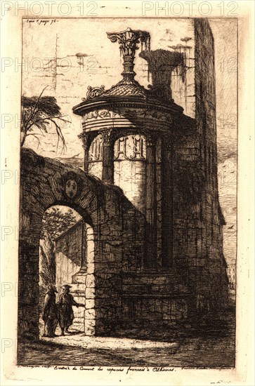 Charles Meryon (French, 1821 - 1868). Entrée du Couvent des Capucins FranÃ§ais Ã  AthÃ¨ns, 1854. Etching. Third state.