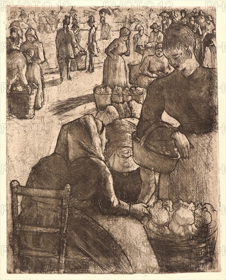 Pissarro, Le marché aux légumes à Pontoise