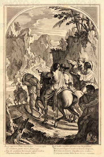 Anonymous after Eustache Le Sueur (French, 1616 - 1655). The Life of Saint Bruno, or The Founding of the Carthusian Order, Plate 10, 17th-18th century. From The Life of Saint Bruno, or The Founding of the Carthusian Order. Engraving on laid paper. Plate: 338 mm x 220 mm (13.31 in. x 8.66 in.).