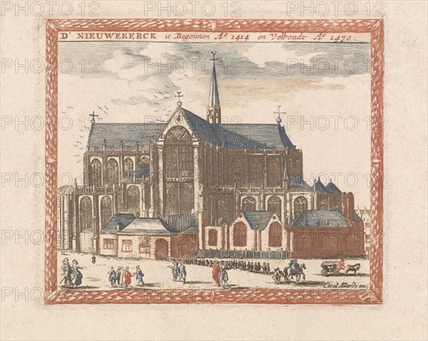 Nieuwe Kerk in Amsterdam, The Netherlands, Anonymous, Jan Veenhuysen, Carel Allard, 1695 - 1699