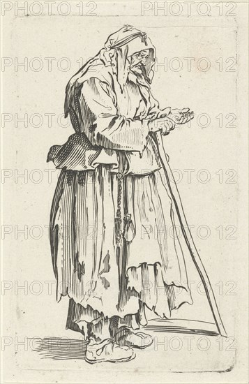 Beggar, Jacques Callot, Anonymous, 1622 - 1670