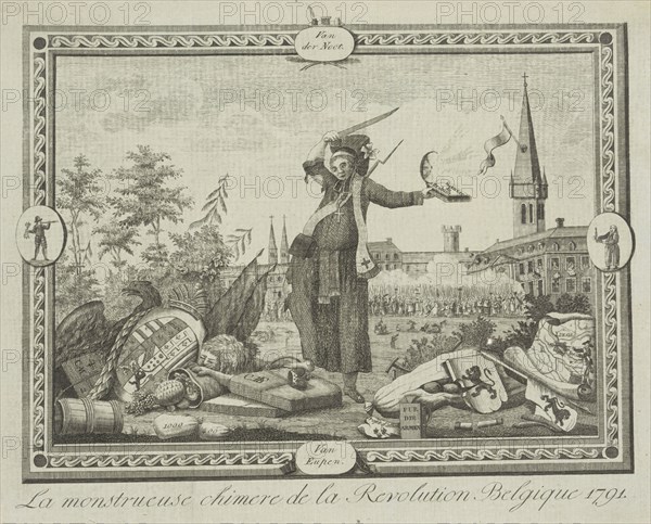 Allegory of the Brabant Revolution, 1791, Anonymous, 1790 - 1791