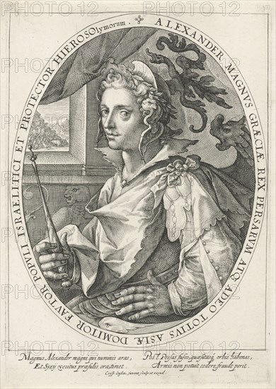 The hero Alexander the Great, Crispijn van de Passe (I), 1574 - 1637