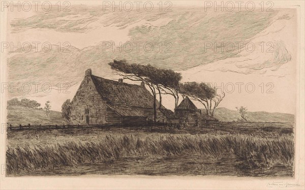 House in the dunes at Katwijk, The Netherlands, Carel Nicolaas Storm van 's-Gravesande, 1869 - 1902