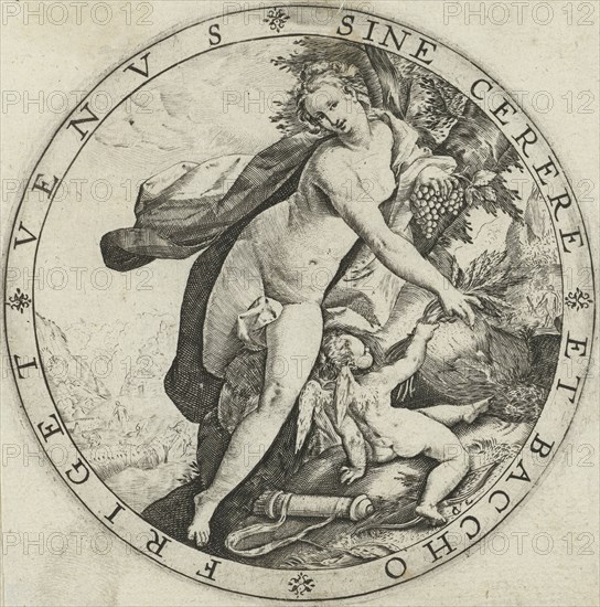 Venus and Cupid, Hendrick Goltzius, after 1590
