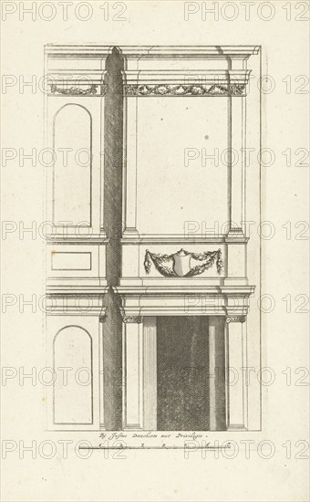 Interior, decoration, design, ornament, ornamental, architecture, Cornelis Danckerts (I), Pieter Jansz. Post, Justus Danckerts, c. 1675 - c. 1686