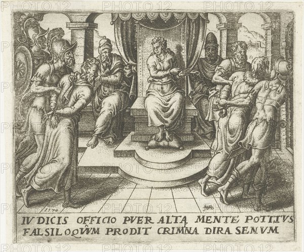 Daniel condemns the elders, Abraham de Bruyn, 1570