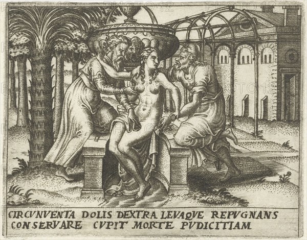 Susanna and the Elders, Abraham de Bruyn, 1570