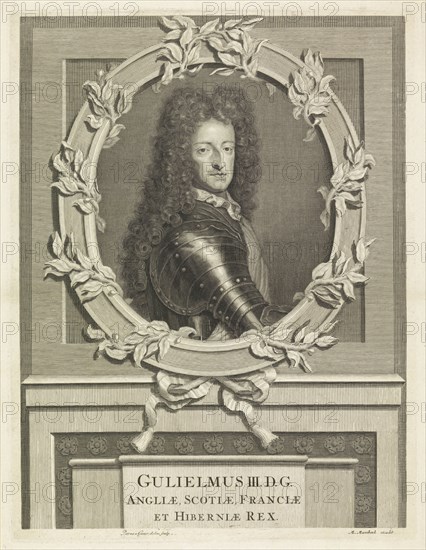 Portrait of William III, Prince of Orange, Pieter van Gunst, 1688 - 1699
