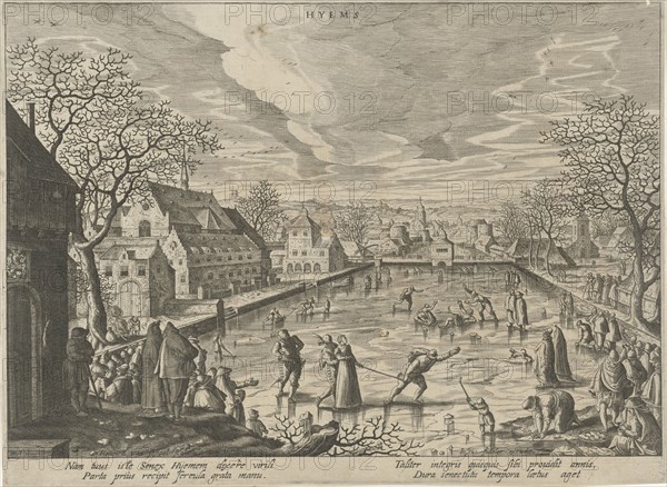 Winter, Hendrick van Schoel, Justus Sadeler, 1595 - 1622