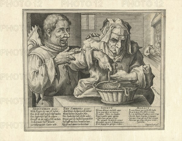 Satire on hygiene, Crispijn van de Passe (I), 1574 - 1637