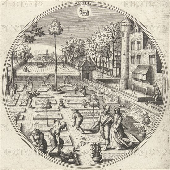 April, Adriaen Collaert, Hans Bol, Hans van Luyck, 1578 - 1582