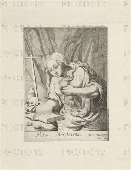 Penitent Mary Magdalene reading, Anonymous, 1618