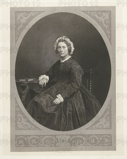 Portrait of Emma Boissevain - Nicholls, Friedrich Wilhelm Burmeister, 1855 - 1915