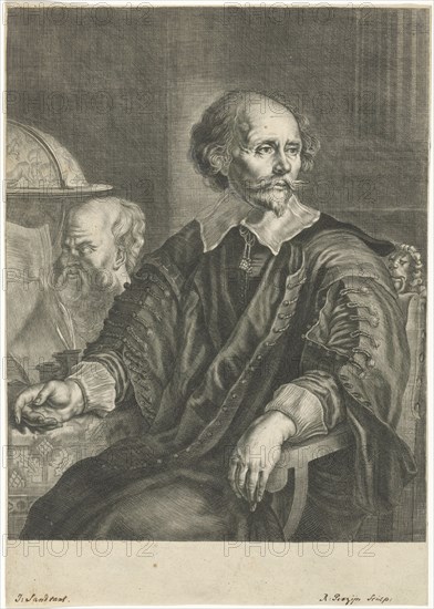 Portrait of Samuel Coster, Reinier van Persijn, Joachim von Sandrart, 1623 - 1668