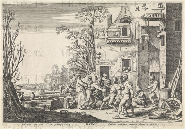Winter (Hyems), Jan van de Velde (II), Hendrick Hondius (I), unknown, 1617