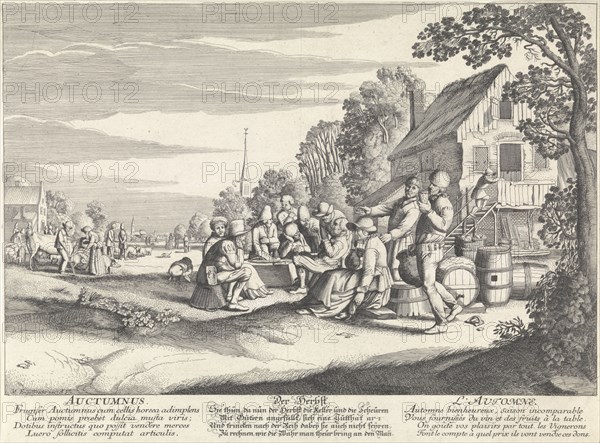 Autumn (Autumnus), Jan van de Velde (II), Anonymous, Martin Engelbrecht, 1649 - 1756