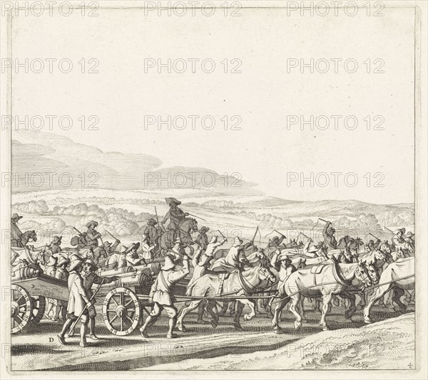 Exodus from the Spanish army from Maastricht, 1632 (plate 4), Jan van de Velde (II), Jan Martszen de Jonge, Claes Jansz. Visscher (II), 1632