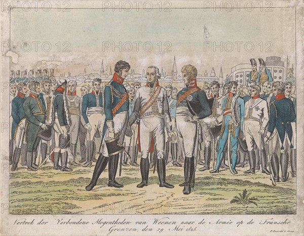 Departure of the allies to the battlefield, 1815, P. Boscetti et Comp., 1815