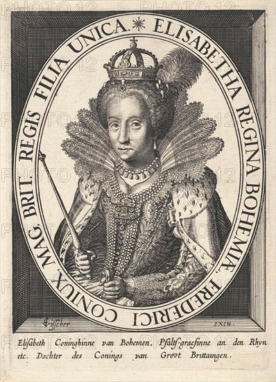 Portrait of Elizabeth I Tudor, Anonymous, Claes Jansz. Visscher (II), 1612 - 1652