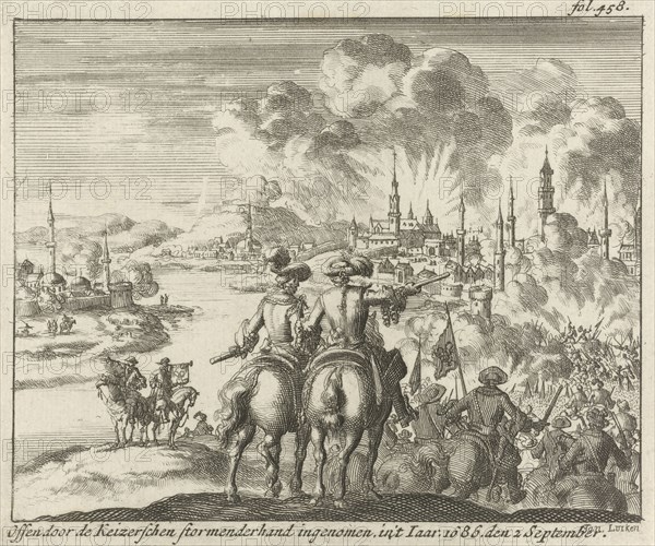 Taking Buda, 1685-1686, Jan Luyken, Jurriaen van Poolsum, 1689