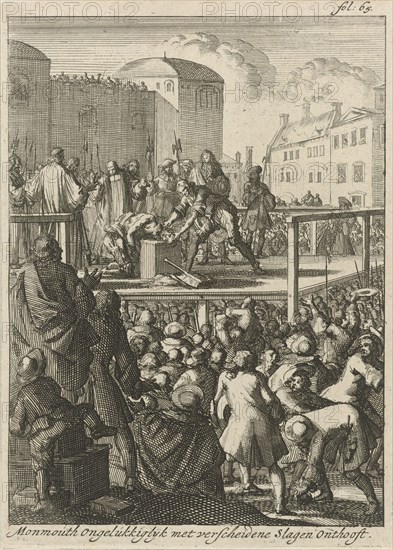 Beheading of the Duke of Monmouth, 1685, Jan Luyken, Jan Claesz ten Hoorn, 1689