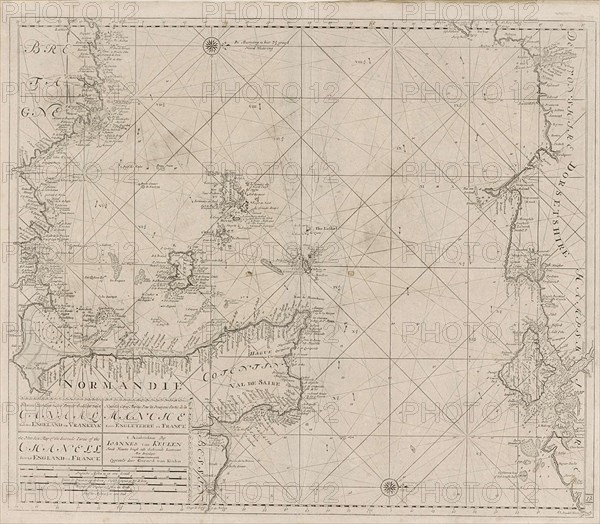 Sea chart of the Channel between England and France, Part 2, Anonymous, Johannes van Keulen (I), unknown, 1688 - 1803