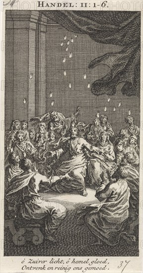 Outpouring of the Holy Spirit, Jan Luyken, Anonymous, 1712