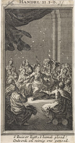 Outpouring of the Holy Spirit, Jan Luyken, Anonymous, 1712