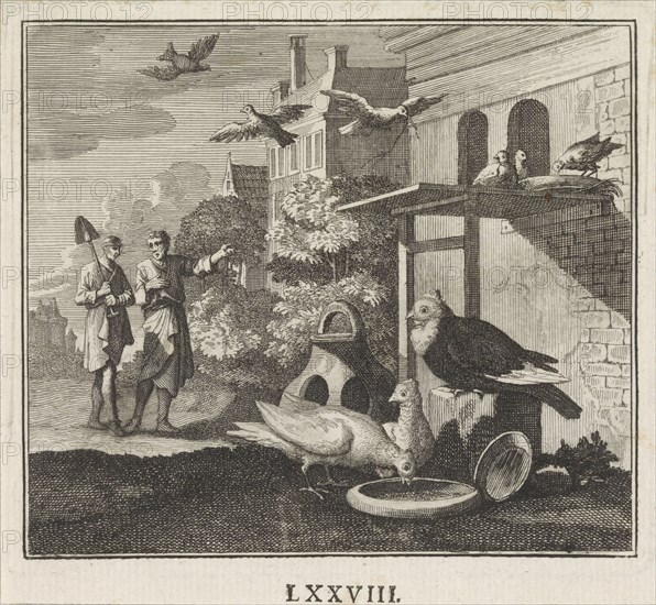 Emblem: dove, Caspar Luyken, Christoph Weigel, 1695 - 1705