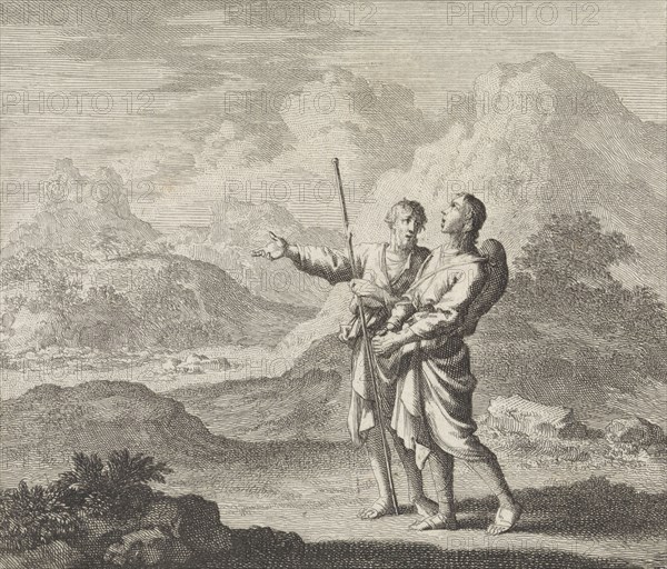 desert, Jan Luyken, 1695 - 1705