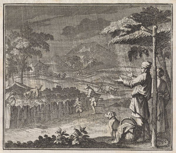 rain, Caspar Luyken, Jan Luyken, Christoph Weigel, c. 1700