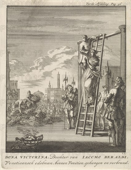 Execution of Victorina, Jan Luyken, Jan Claesz ten Hoorn, 1699