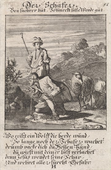Shepherds, Caspar Luyken, Anonymous, 1711