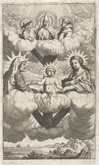 The Virgin and Child with St. Anne, Anonymous, Samuel van Hoogstraten, Michiel de Groot, 1671