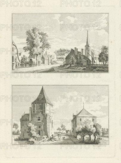Village view in Till and the Tiller House, 1746, Paulus van Liender, 1759