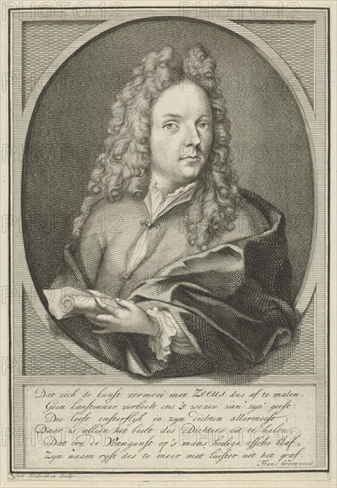 Portrait of Jacob Zeeus, Jacob Houbraken, Frans Greenwood, 1718 - 1720