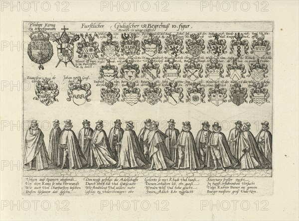Funeral procession with peers, Anonymous, 1592