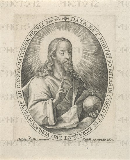 Christ with orb, Crispijn van de Passe (I), 1600