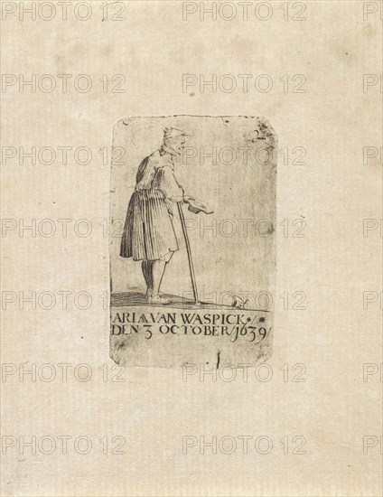 Beggar with a dog, Adriaen van Waspick, 1639