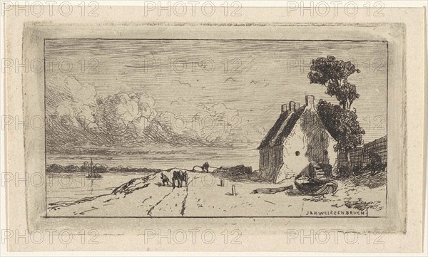 View near Culemborg, The Netherlands, Jan Weissenbruch, 1837 - 1880