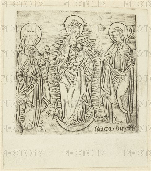 Madonna with Saint Anna and Brigitta, Anonymous, 1470 - 1490