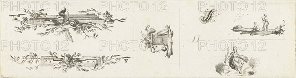 Journal with five vignettes and initial, Willem Bilderdijk, 1766 - 1785